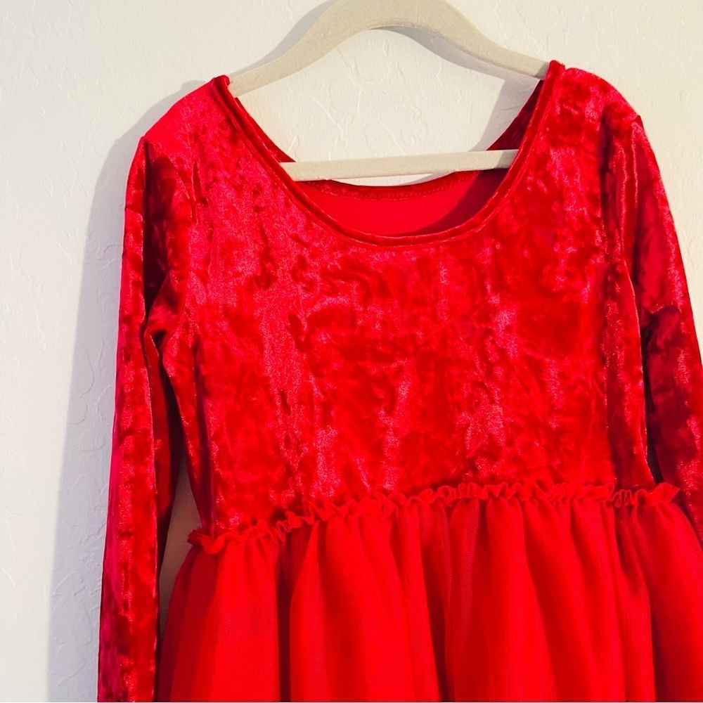 Cat & Jack Red Formal Kids Dress - Picture 3 of 6